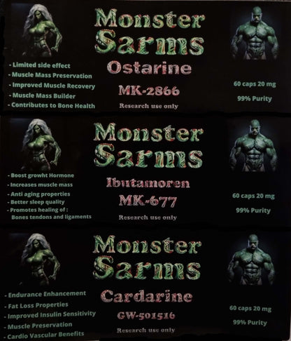 Monster Stack (Osterine,Mk-677,Cardarine) Discount Price